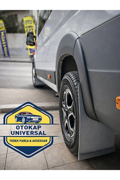 KAPOTO Ford Transit Paçalık Takımı Ön Arka Beyaz Krom Detaylı 4 Lü Set Çamurl...