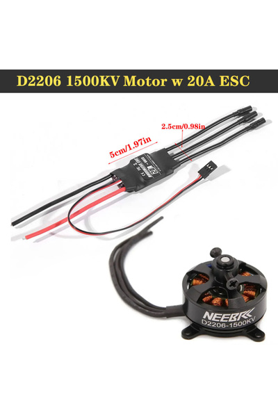 Choice1 Combo A NEEBRC 2206 1500KV Outrunner Brushless Motor with 20A ESC 2-3...