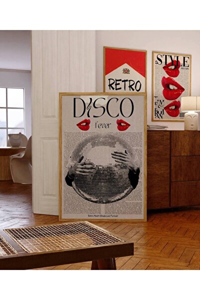 NinaStore Disko Topu Dergisi Posteri: 70'ler Retro Duvar Sanatı (Dijital İndi...