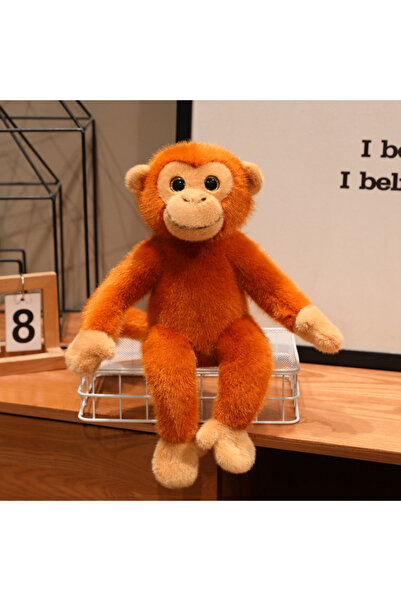 Choice1 دمية قرد كاواي ناعمة ومريحة محشوة، وبري 35 سم، وسادة ديكور، حيوانات ك...