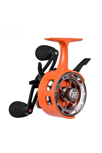 Choice Orange-Left Ice Fishing Reel Large Spool Diameter Inline Freespool Ree...