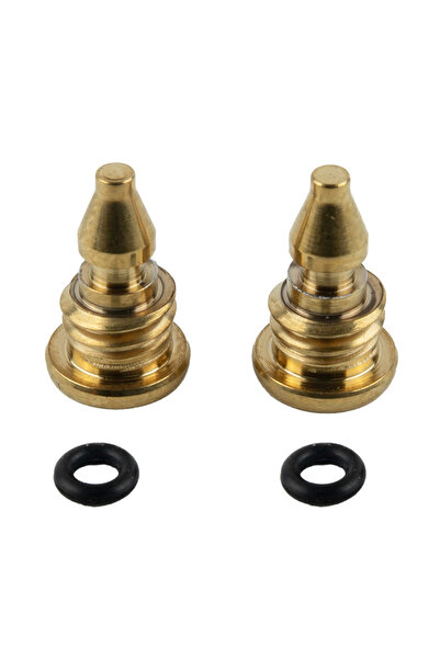 Choice1 براغي تنفيس هواء الدراجة الذهبية (قطعتان) مع حلقة مانعة للتسرب لدراجا...