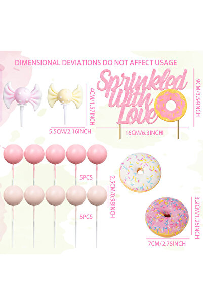 choice2 Set 1 LaVenty Sprinkled with Love Cake Topper Welcome Baby Cake Decor...