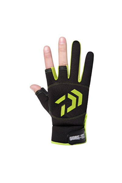 Choice قفازات صيد ذباب خضراء مقاس واحد، قفازات خارجية بثلاثة أصابع، مقاومة لل...