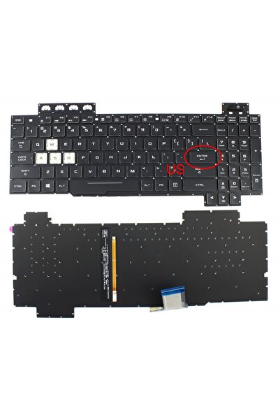 ASUS Tastatura AEBKLU03010 iluminata RGB layout US fara rama enter mic