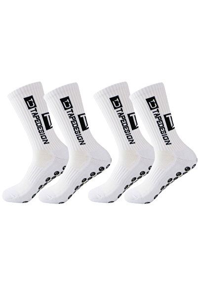Choice WHITE 2 pairs Football sks, men's mid length sports sks, running sks, ...
