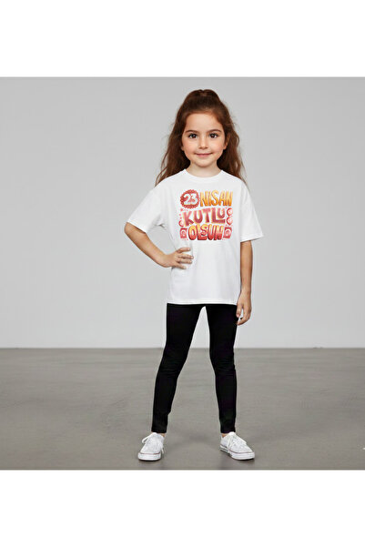 CACTUS COLLECTION Ataturk Printed Flag 23 April T-Shirt 100% Cotton