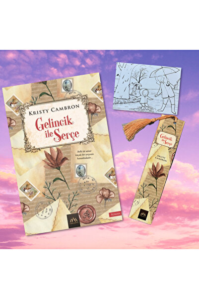 Arkadya Yayınları GELİNCİK İLE SERÇE / PÜSKÜLLÜ AYRAÇ VE KARTPOSTAL HEDİYE