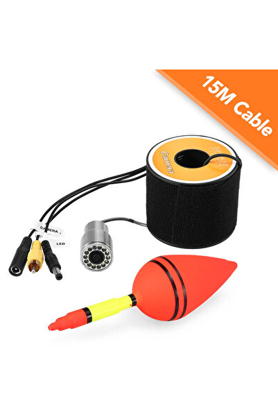 Choice Cable Length 15m 12 LED Night Vision Waterproof Fish Shape Boat Ice Fi...