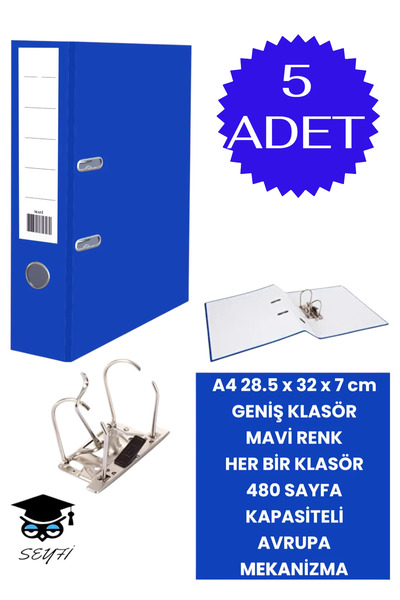 SEYFİKİRTASİYE Dosar A4 pentru birou, organizator de documente, dosar cu inel...