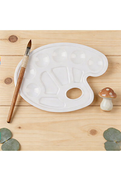 Choice4 لوحة ألوان بلاستيكية بيضاوية الشكل BP114، 10/20/30/40 قطعة - صينية خل...