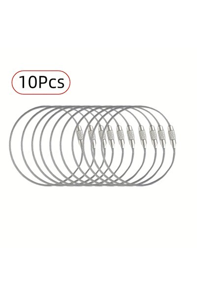 Choice GSKYSQ-10ge 10 قطع سلسلة مفاتيح أدوات التخييم الخارجية، حبل سلكي من ال...