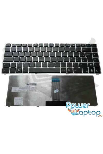 ASUS Клавиатура Eee PC 1201HA със сива рамка