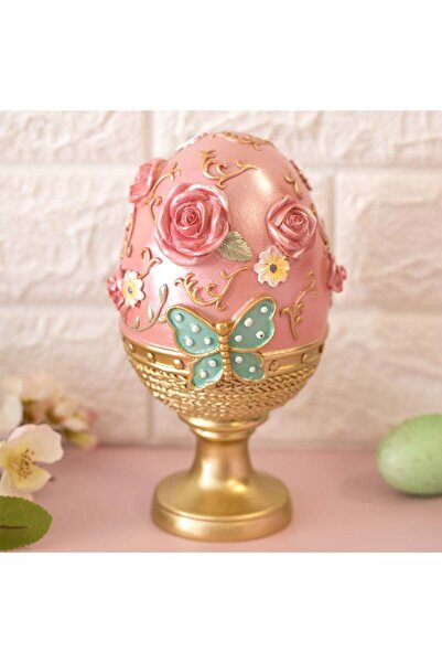 OEM Ou Decorativ de Paste cu Textura Perlata Decorat cu Flori Reliefate & Sup...