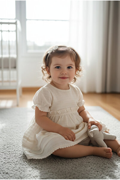 Bebetto Lace Trim Dress Panties Set