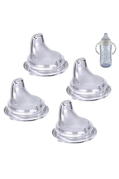 Choice WHITE 4 Packs Food Grade Silicone Learner Cup Spout Soft Texture BPA-F...