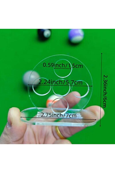 Choice Five holes Acrylic Pool Cue Strokes Training Device Single/5 Holes Bil...