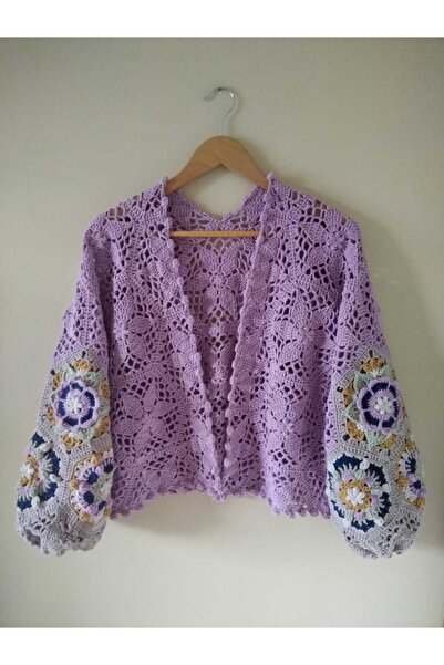 Guashe Hand Knitted Motif Cardigan