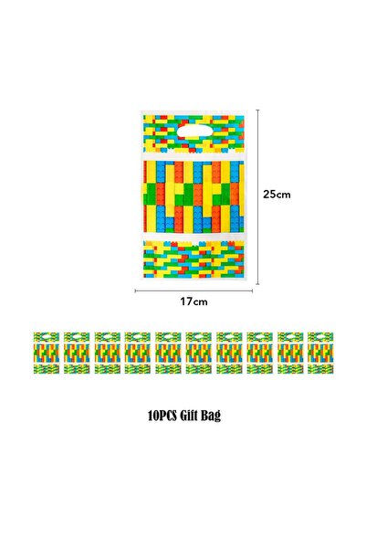 Choice1 20pcs gift bags 10/20/50PCS Building Blks Pattern Candy Gift Bag with...
