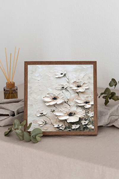 Dekorsiahome Wooden Framed Square Table Tk3495