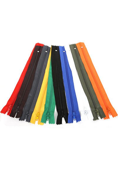 Choice 20cm 10pcs Random Mix 10Pcs 20cm Nylon Zippers Sewing Zippers for Trou...