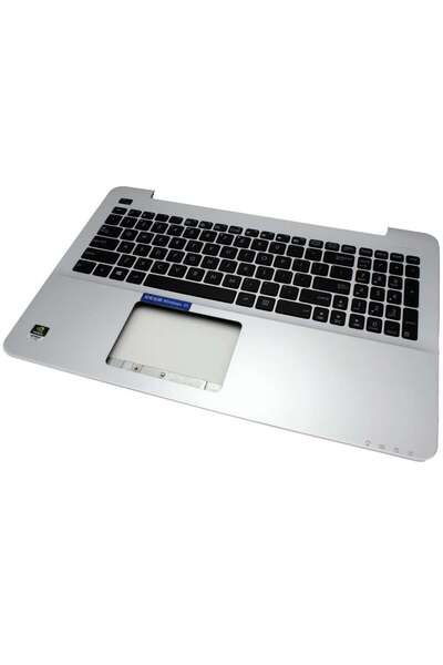 ASUS Tastatura 13N0-?R8A0601 Neagra cu Palmrest argintiu