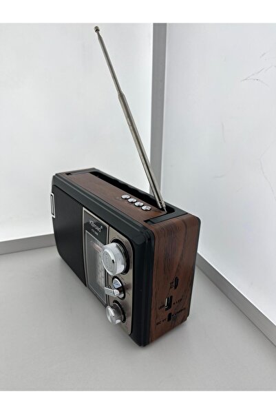 Lizbon KBroad Güneş Enerjili Bluetooth Nostaljik Radyo Taşınabilir Şarjlı FM ...