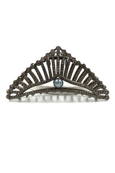MD Moda Accessories مشبك شعر موديل تاكيه تاكور مرصع بالأحجار - مشبك شعر أنيق ...
