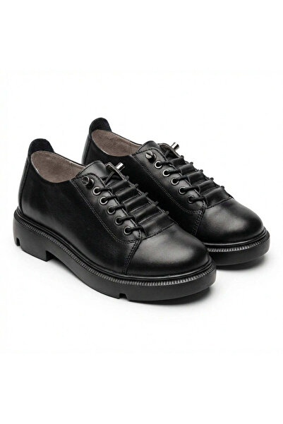 PaulStyle Pantofi dama negri, Norocos-213, din piele naturala