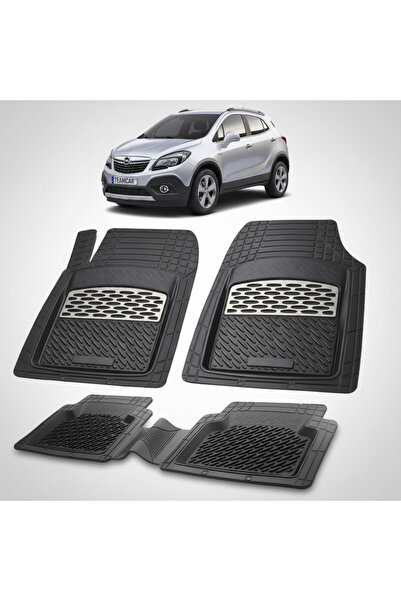TEAMCAR Πατάκια Συμβατά για Opel Mokka A SUV 2012-2019 | Ασημί
