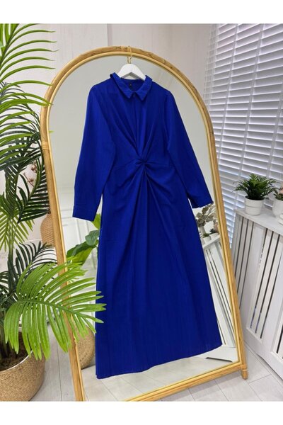 onix Umay Elbise Saks Blue