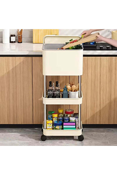 Promagg 3-Tier Organizer Trolley with Wheels