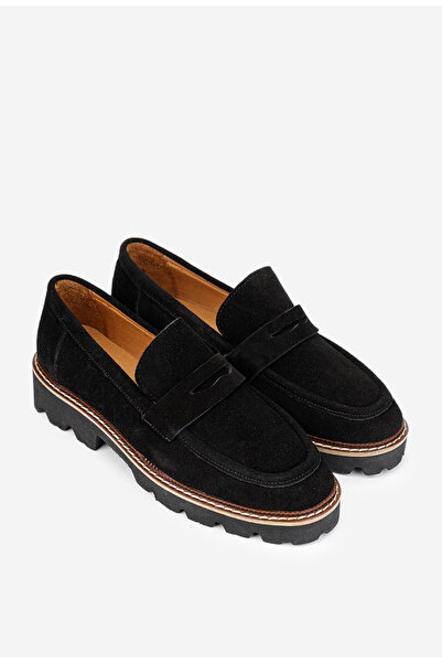 Dasha Women's black Leather loafers