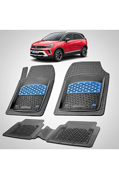 TEAMCAR Πατάκια συμβατά με Opel Crossland SUV 2020-σήμερα | Μπλε