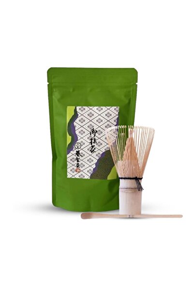 AOI Oi Matcha Japanese Pure 100g + Two Japanese Matcha Bamboo Sticks