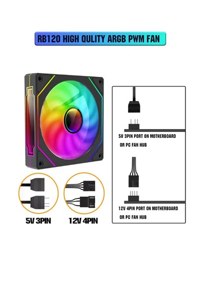 Archon SPECTRE PRO ARGB 4X120mm SESSİZ PROFESYONEL ARGB KASA FANI