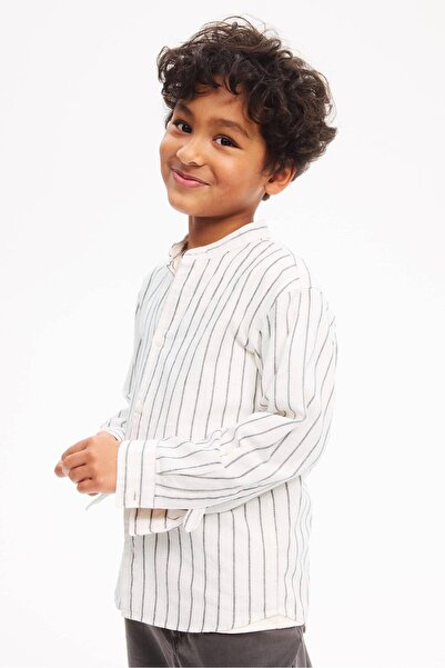 H&M Pamuklu Hakim Yaka Gömlek