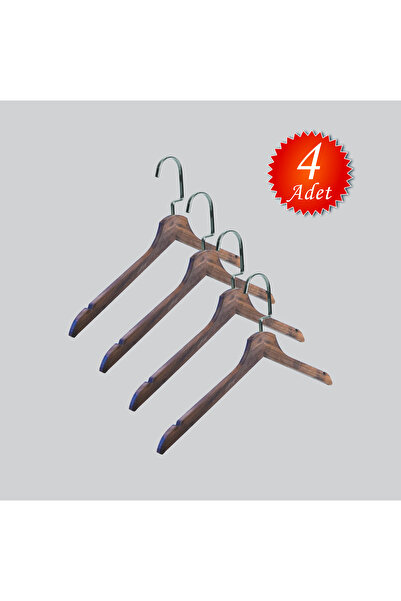 NYN Drvena (Lama Silver Hook) vješalica za bluzu, haljinu, majicu, 4 komada