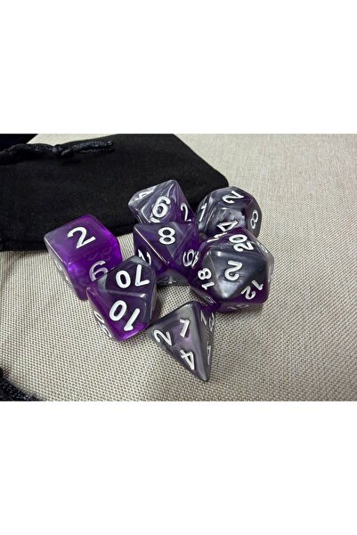 zerzembe DND EPOKSİ Frp Zar Seti 7li Set Dnd Zarı Dungeons And Dragons Masaüs...