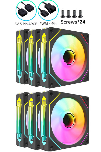 Archon SPECTRE PRO ARGB 6X120mm SESSİZ PROFESYONEL ARGB KASA FANI