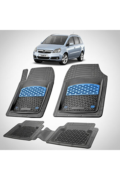 TEAMCAR Πατάκια δαπέδου συμβατά με Opel Zafira B MPV 2005-2014 | Μπλε