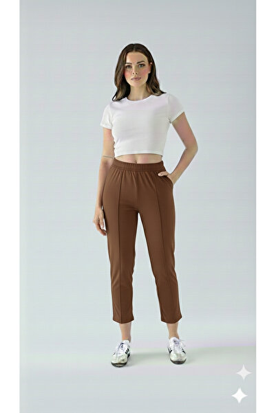 CNG MODA Pantaloni jogger din țesătură modal, mărime mare