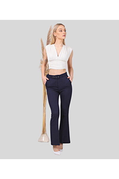 MQ Women's formal wide-leg trousers, made in Turkey (MQ Collection)