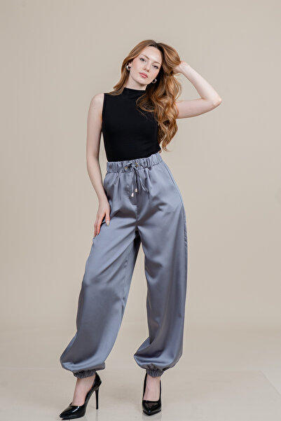 MissVina Elasticated Narrow Leg, Elasticated Waist, Comfortable Cut Lycra Spo...