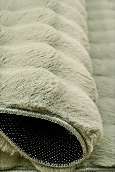 HOME AURAA سجادة بيبلز شاجي - أخضر مائي - 200 × 300 سم