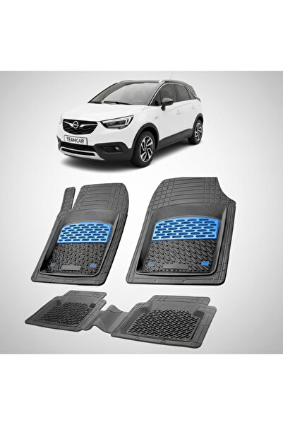 TEAMCAR Съвместими стелки за SUV Opel Crossland X 2017-2020 | Сини
