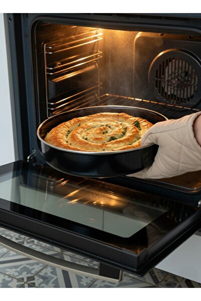 SAVAŞAN Enamel 3-Piece Baking Tray, 28-30-32 cm