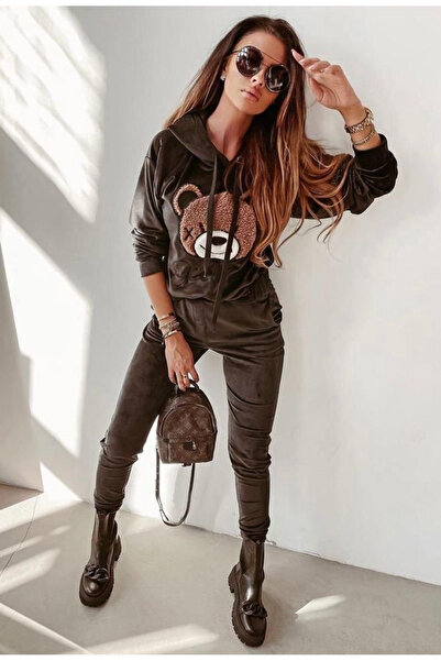 Mad Diva Trening din Catifea Love Bear Negru