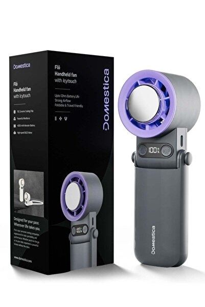 DOMESTICA مروحة يدوية محمولة من فلو، 20000 دورة في الدقيقة، بطارية قابلة للشح...