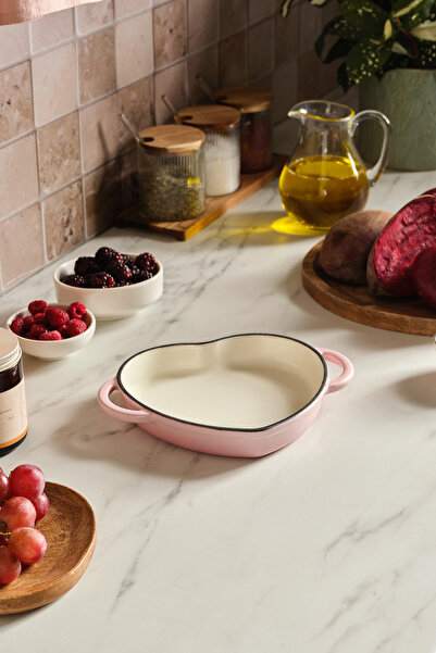 Karaca Love Demir Döküm Emayeli Sahan 16 cm